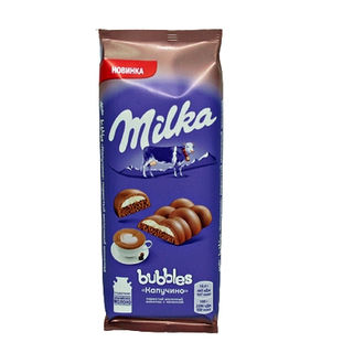 Шоколад Милка молочный пористый каппучино 92г